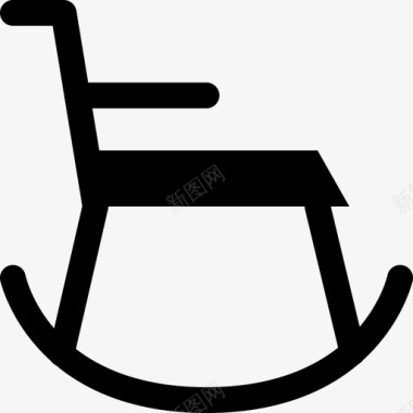 椅子家具摇椅图标图标
