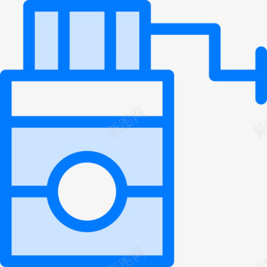 压榨机养蜂场8蓝色图标图标