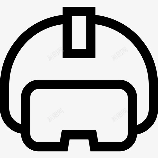 头盔虚拟现实72线性图标svg_新图网 https://ixintu.com 头盔 线性 虚拟现实