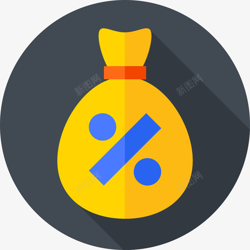 钱袋税10平的图标svg_新图网 https://ixintu.com 平的 钱袋