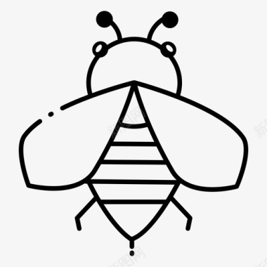 蜜蜂苍蝇昆虫图标图标