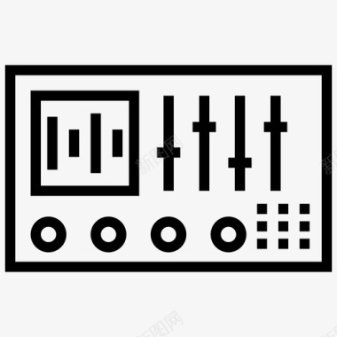 dj控制器设备音频控制器数字控制器图标图标