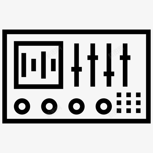 dj控制器设备音频控制器数字控制器图标svg_新图网 https://ixintu.com dj 声音 控制器 数字 混音 设备 设计 音乐 音频