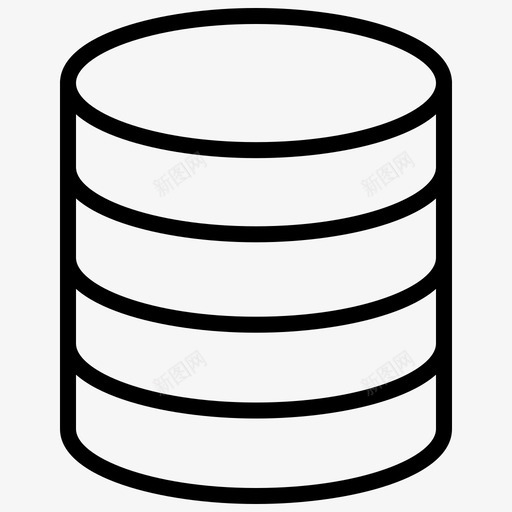 数据库存储库服务器图标svg_新图网 https://ixintu.com 存储 数据库 服务器