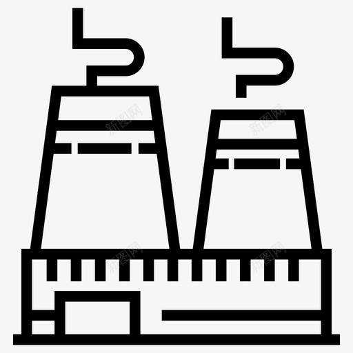 核工厂单元空气污染烟囱图标svg_新图网 https://ixintu.com 单元 向量 图标 工业 工厂 污染 烟囱 烟雾 相关 空气污染