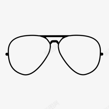 飞行员眼镜眼镜护目镜图标图标