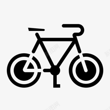 自行车骑行交通工具图标图标