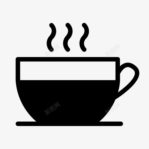 热咖啡盘咖啡因饮料图标svg_新图网 https://ixintu.com 半色 咖啡 咖啡因 蒸汽 饮料