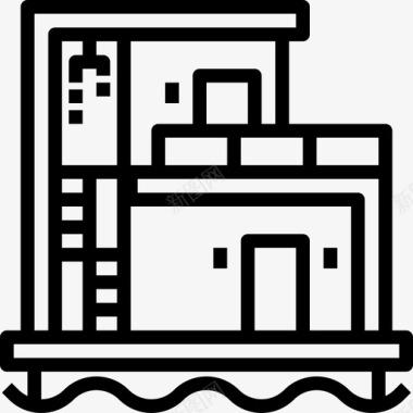 53号楼直线式住宅图标图标