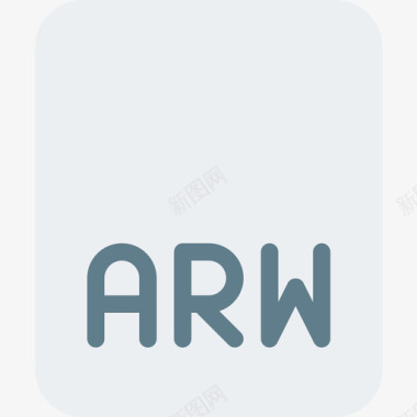 Arw图像文件3平面图标图标