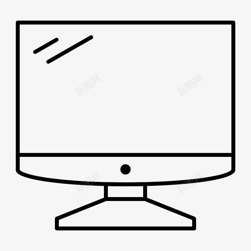 计算机设备imac图标svg_新图网 https://ixintu.com imac pc 屏幕 显示器 计算机 设备