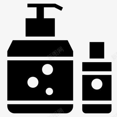 洗发水瓶子护发素图标图标
