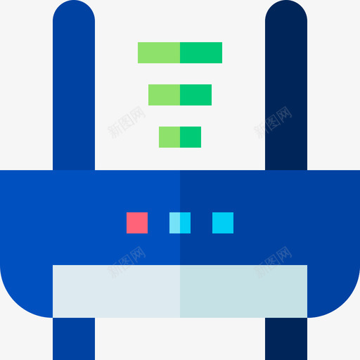 路由器大数据34扁平图标svg_新图网 https://ixintu.com 大数 扁平 数据 路由器