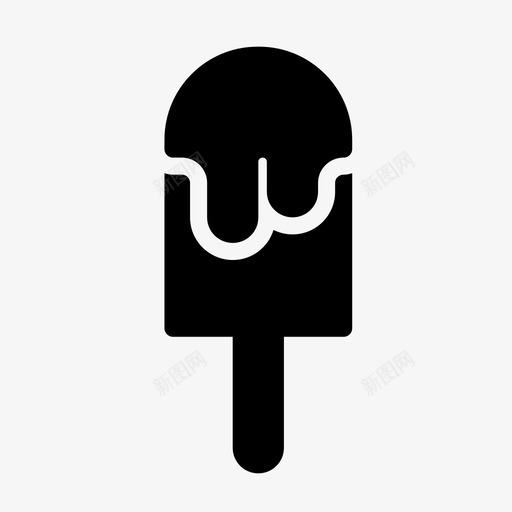 冰淇淋美味棒棒糖图标svg_新图网 https://ixintu.com 冰淇淋 图标 棒棒糖 甜食 符号 美味 食物