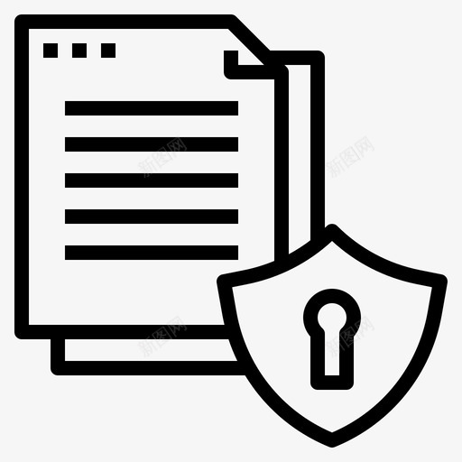 数据安全gdpr保护图标svg_新图网 https://ixintu.com gdpr 保护 保护法 大纲 安全 数据 法规 通用