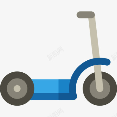 踏板车城市元素60扁平图标图标