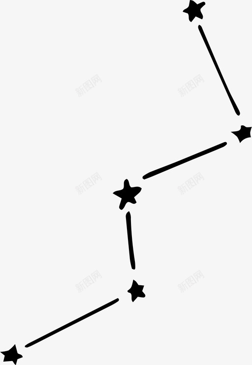星座图占星术手绘图标svg_新图网 https://ixintu.com 占星术 太空 恒星 手绘 星座