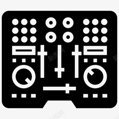 音频控制器设备音频控制器dj控制器图标图标