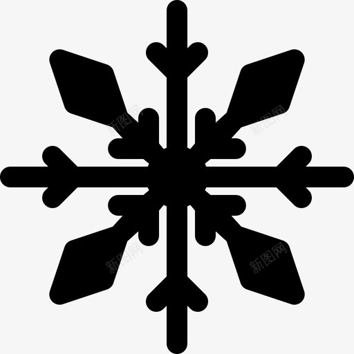 雪花天气207充满图标svg_新图网 https://ixintu.com 充满 天气207 雪花