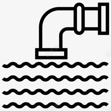 污水管排水管管道图标图标