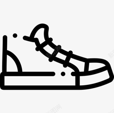 运动鞋时尚21直线型图标图标