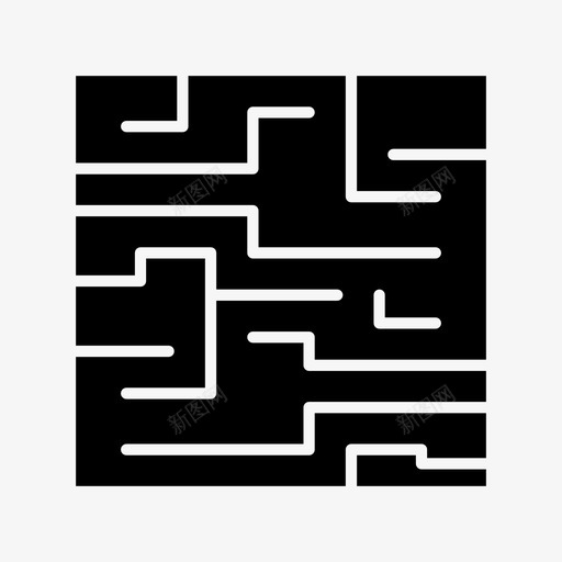 经典迷宫迷宫迷宫游戏图标svg_新图网 https://ixintu.com 游戏 经典 谜题 迷宫 铭文