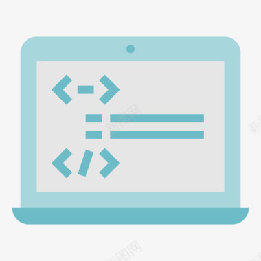 编程软件开发2平面图标图标