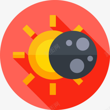 日食187号天气平坦图标图标