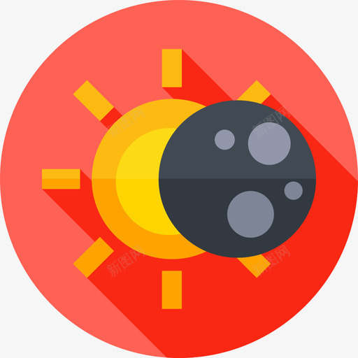 日食187号天气平坦图标svg_新图网 https://ixintu.com 187号 天气 平坦 日食