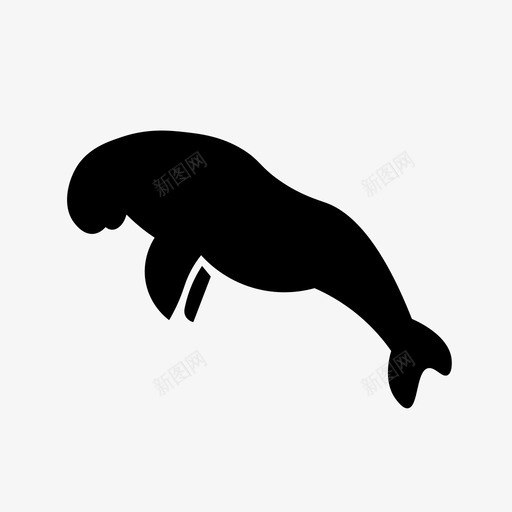 儒艮海洋哺乳动物海洋图标svg_新图网 https://ixintu.com 儒艮 海妖 海洋 海洋哺乳动物 海牛 澳大利亚动物