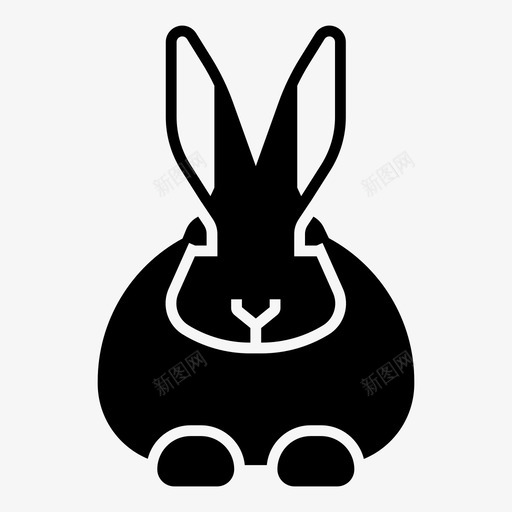 兔子动物肉图标svg_新图网 https://ixintu.com 兔子 农场 动物