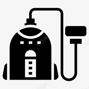 吸尘器清洁电子电器图标图标