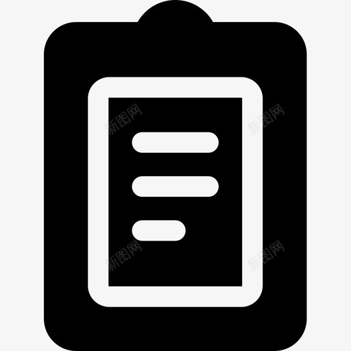 剪贴板文档文件2已填充图标svg_新图网 https://ixintu.com 剪贴板 填充 文件 文档