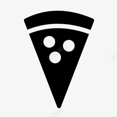 披萨片吃快餐图标图标