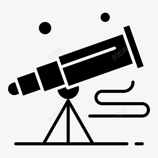 望远镜天文学太空图标svg_新图网 https://ixintu.com 地理 天文学 太空 望远镜