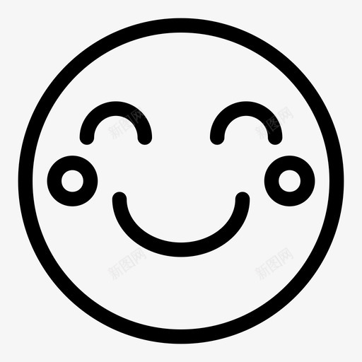 快乐表情感情图标svg_新图网 https://ixintu.com 快乐 感情 笑脸 表情