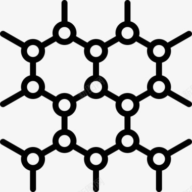 石墨烯技术实验室纳米技术图标图标