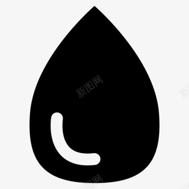 液体血液水滴图标图标