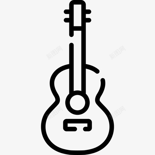 吉他暑假36线性图标svg_新图网 https://ixintu.com 吉他 暑假 线性