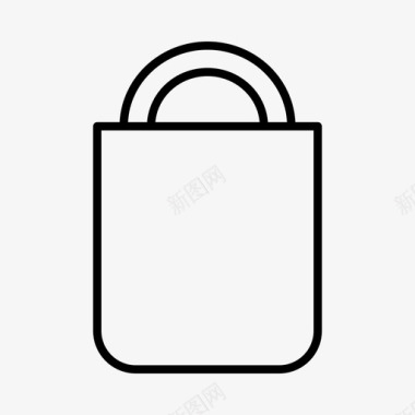 手提袋购物袋配件图标图标