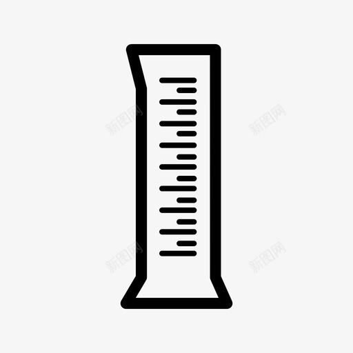 量筒烧杯玻璃图标svg_新图网 https://ixintu.com 实验室 烧杯 玻璃 科学 量筒