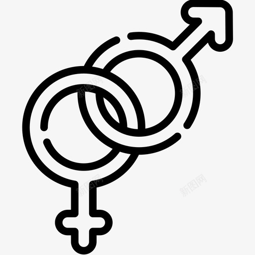 异性恋性别认同3直系图标svg_新图网 https://ixintu.com 异性 性别 直系 认同