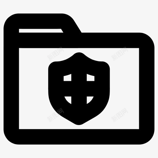 文件夹安全防病毒保护图标svg_新图网 https://ixintu.com 保护 安全 文件夹 防病毒