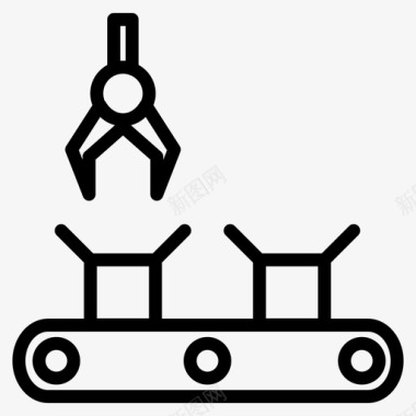 机器人工厂工业图标图标