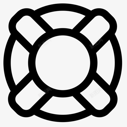 救生圈救援保安图标svg_新图网 https://ixintu.com 保安 救援 救生圈