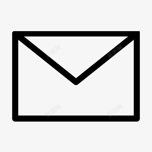 邮件收件箱信封基本图标svg_新图网 https://ixintu.com 信件 信封 基本 收件箱 用户界面 邮件