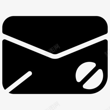 阻止电子邮件信封邮件图标图标