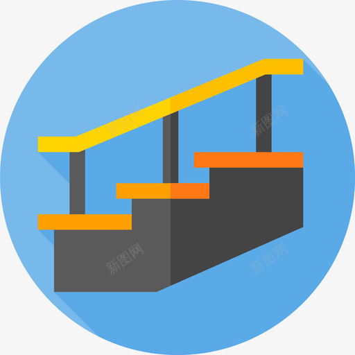 楼梯建筑26平面图标svg_新图网 https://ixintu.com 平面 建筑 楼梯