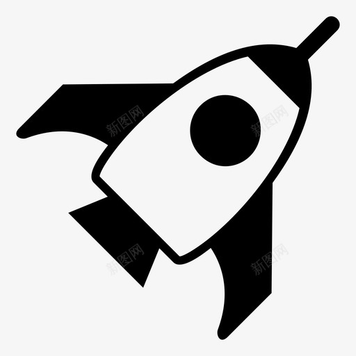 火箭宇航员月球图标svg_新图网 https://ixintu.com 太空 宇航员 月球 火箭 行星 速度