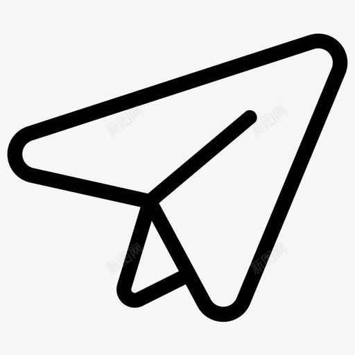 纸飞机电子邮件发送图标svg_新图网 https://ixintu.com 发送 电子邮件 电子邮件2行 纸飞机
